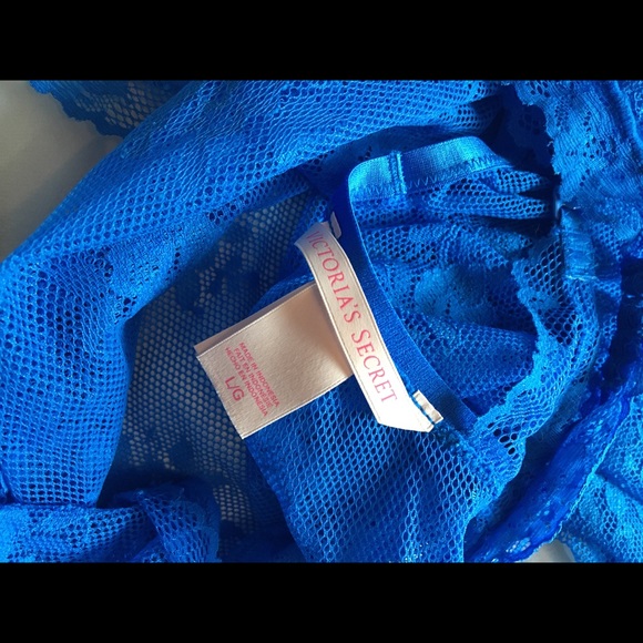 Victoria’s Secret royal blue lacy baby doll teddy - Picture 8 of 8